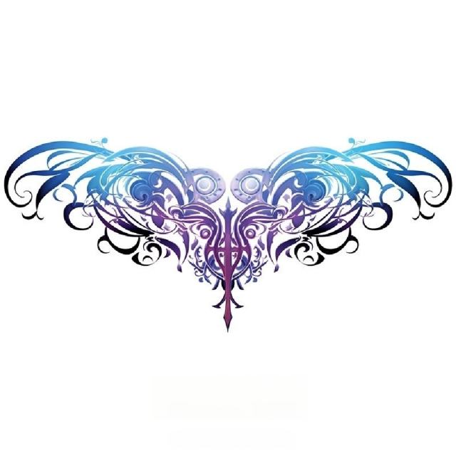 Mystic Angel Wings Temporary Tattoo – Waterproof, Skin-Safe, Easy to Apply