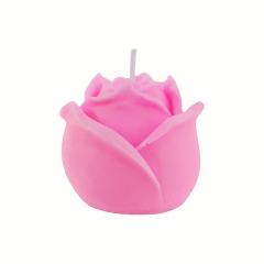 Skin-Safe Pink Flower Shape Wax Scented Candle