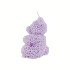 Skin-Safe Purple Bear-Shaped Wax Scented Candle