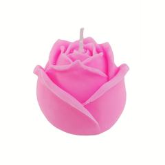 Skin-Safe Pink Flower Shape Wax Scented Candle