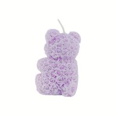 Skin-Safe Purple Bear-Shaped Wax Scented Candle
