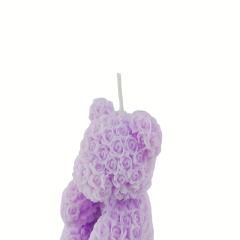 Skin-Safe Purple Bear-Shaped Wax Scented Candle