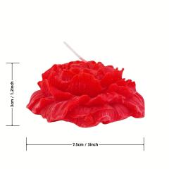 Skin-Safe Red Rose Wax Scented Candle