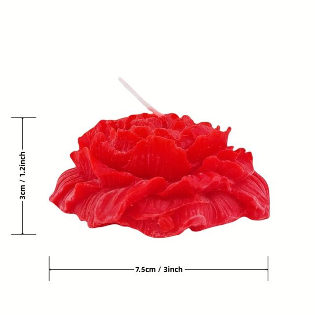 Skin-Safe Red Rose Wax Scented Candle
