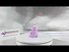 Skin-Safe Purple Bear-Shaped Wax Scented Candle