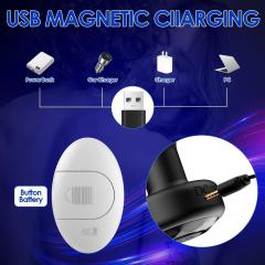 10-Speed Black Remote Control Rechargeable Silicone Vibrating Anal Plug Set