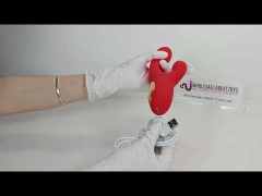 7-Speed Red Silicone Waterproof Rechargeable Vibrator with Flapping Function