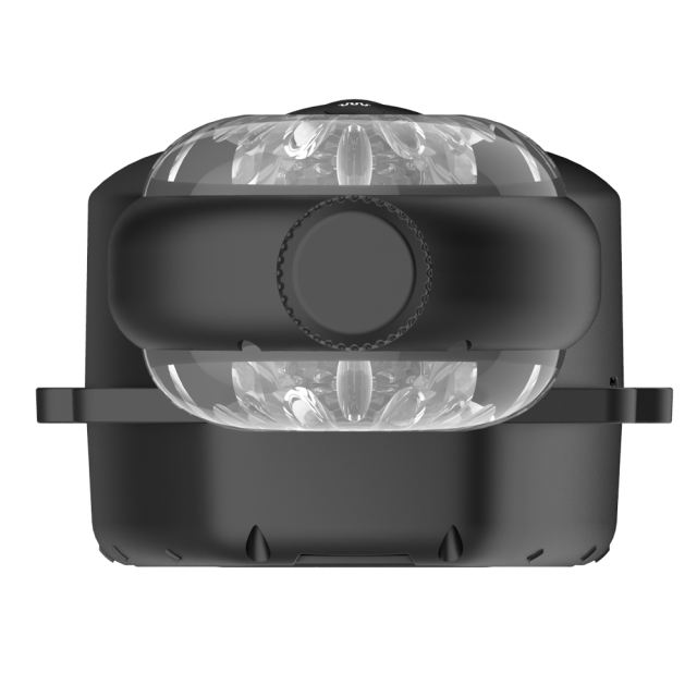 9-Speed Black Rechargeable Remote Controlled Wearable Male Masturbator with Vibrating & Stroking Functions