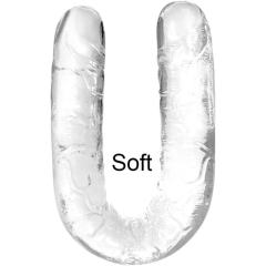 13.20'' Clear Body-Safe TPE Double Ended Dildo