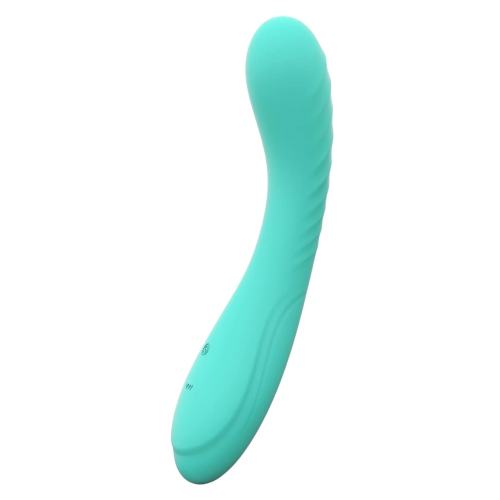 10-Speed Teal Rechargeable Waterproof Silicone Vibrating G-Spot Vibrator