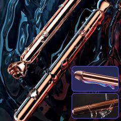 10-Speed Rose Gold Rechargeable Waterproof Vibrator