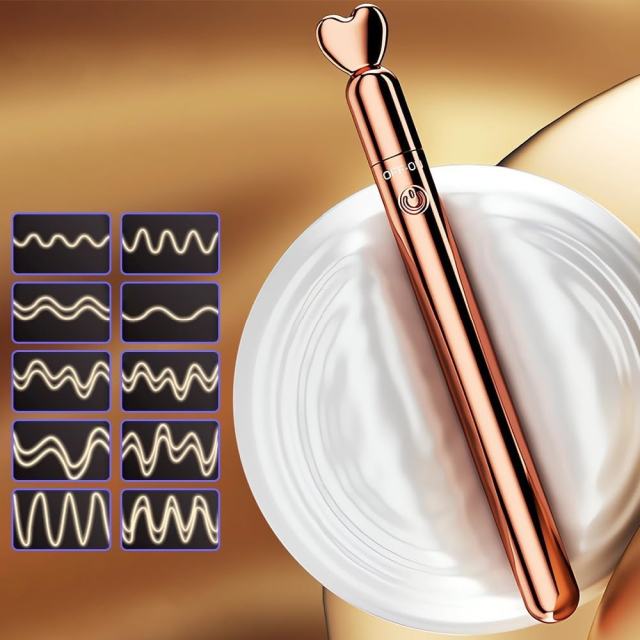 10-Speed Rose Gold Rechargeable Waterproof Vibrator