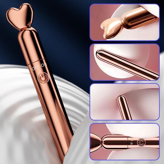 10-Speed Rose Gold Rechargeable Waterproof Vibrator