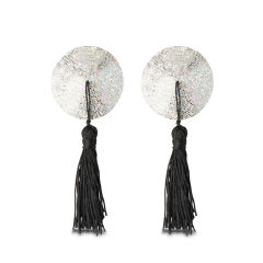 Sparkling Silver Nipple Tassels