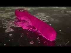7-Speed Magenta Rechargeable Silicone Vibrator with Thrusting Function