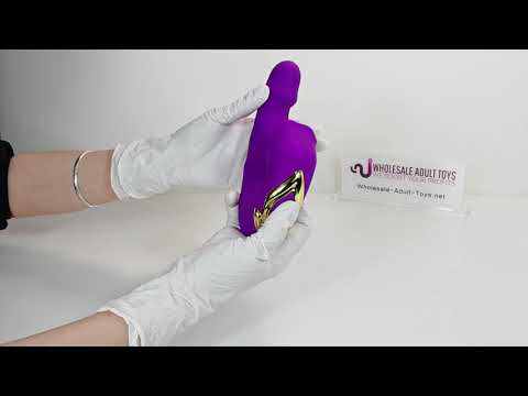 7-Speed Purple Rechargeable Vibrating & Tongue-Licking Massager with Thrusting Function