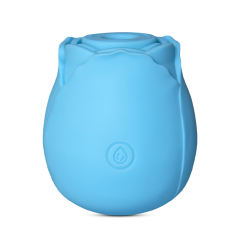 7-Function Blue Color Silicone Clitoral Sucking Rose Vibrator