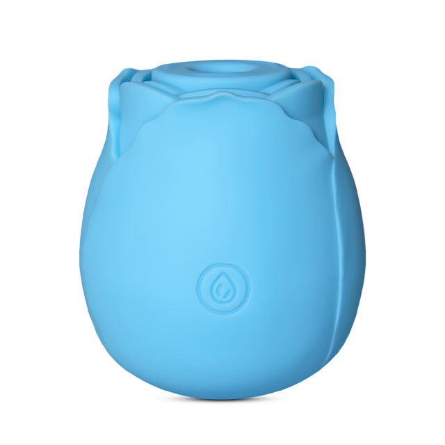 7-Function Blue Color Silicone Clitoral Sucking Rose Vibrator