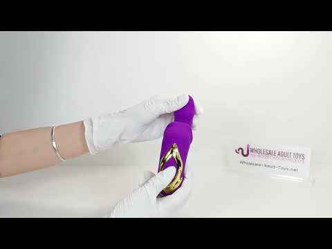 Customizable 7-Speed Purple Rechargeable Vibrating & Tongue-Licking Massager with Flapping Function