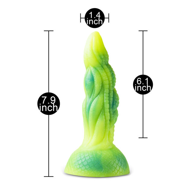 7.88'' Alien Dildo with Suction Cup - BF-51195