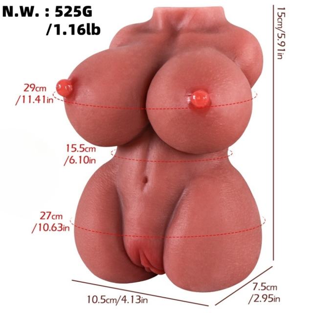 1.16LB Life-Like Brown TPE Sex Doll for Men