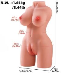 3.64LB Life-Like Flesh-Colored TPE Sex Doll for Men