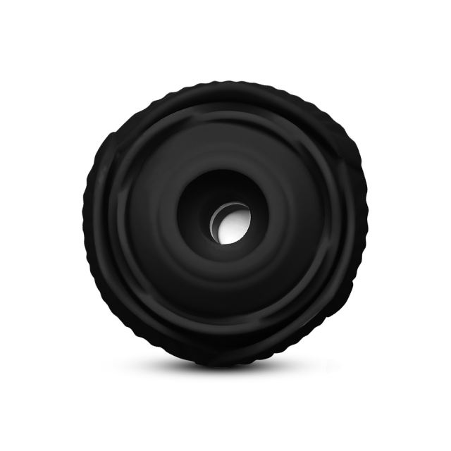 Customizable 10-Speed Black Color Silicone Clitoral Sucking Rose with Thrusting Vibrator