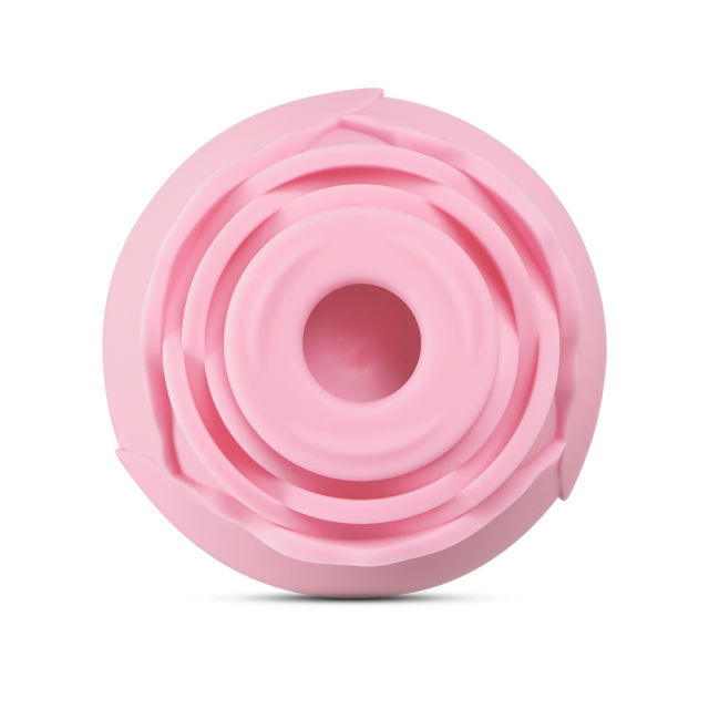 7-Function Pink Color Silicone Clitoral Sucking Rose Vibrator