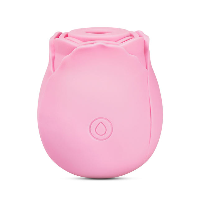 7-Function Pink Color Silicone Clitoral Sucking Rose Vibrator