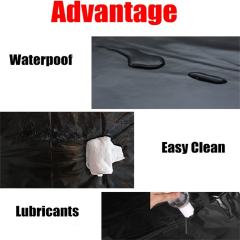 Black Waterproof PVC Bedsheet – 210cm x 210cm Durable & Easy-to-Clean Design