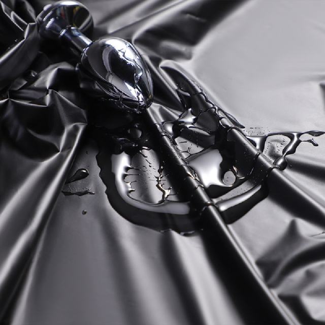 Black Waterproof PVC Bedsheet – 210cm x 210cm Durable & Easy-to-Clean Design