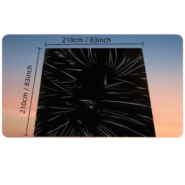 Black Waterproof PVC Bedsheet – 210cm x 210cm Durable & Easy-to-Clean Design