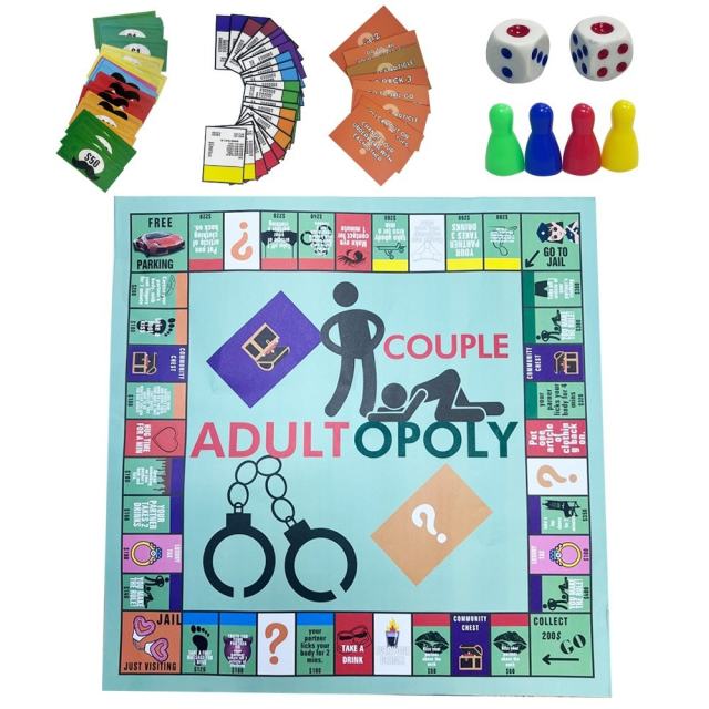 Adultopoly Couple Board Game – Perfect Date Night Game for Couples