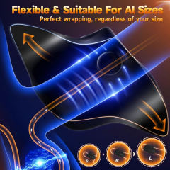 Customizable 9-Speed Black Rechargeable Silicone Male Masturbator Penis Training Vibrator with APP Control