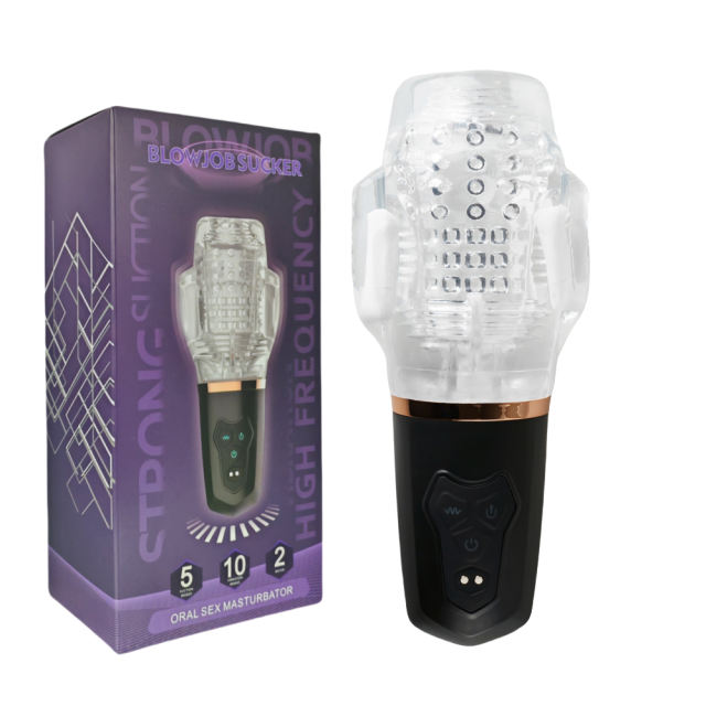 10-Speed Male Vibrating Masturbator with Sucking Function