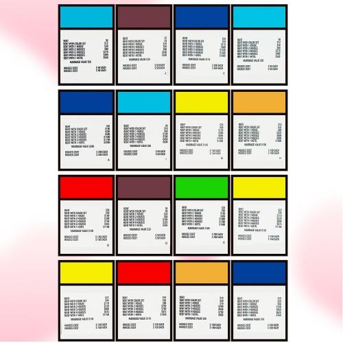 Adultopoly Couple Board Game – 50x50cm Play Mat with Dice & 4 Player Pieces
