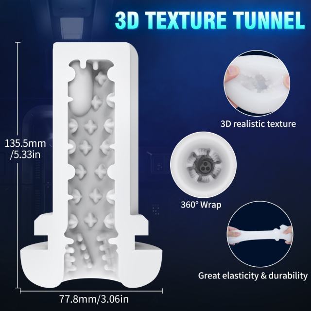 9-Speed Vibrating & 5-Mode Sucking & 3-Speed Thrusting Rechargeable Male Masturbator with Heating and Sound Effects