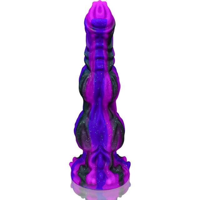 9.65'' Multicolor Realistic Silicone Huge Thick Dildo with Extra-Long Insertable Length and Strong Suction Cup
