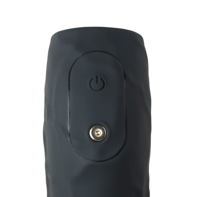 10-Speed Black Medical-Grade Silicone Rechargeable Vibrating Cock Ring with USB Magnetic Charging