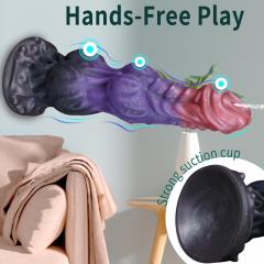 9.46'' Realistic Silicone Squirting Huge Thick Dildo with Long Insertable Length and Strong Suction Cup