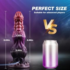 9.46'' Realistic Silicone Squirting Huge Thick Dildo with Long Insertable Length and Strong Suction Cup