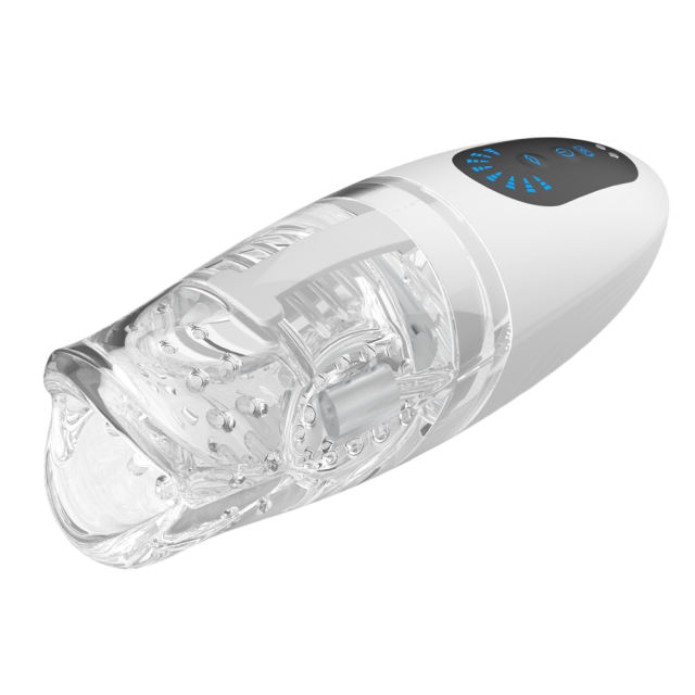 Vibrating & Biting Male Stroker – 8 Modes, Rechargeable and Waterproof Design