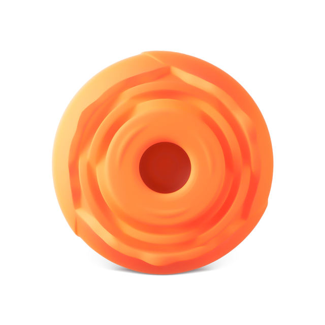 10-Function Orange & White Silicone Rechargeable Clitoral Sucking Rose Sex Toy