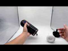 9-Speed Vibrating & 5-Mode Sucking & 3-Speed Thrusting Rechargeable Male Masturbator with Heating and Sound Effects
