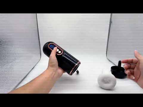 9-Speed Vibrating & 5-Mode Sucking & 3-Speed Thrusting Rechargeable Male Masturbator with Heating and Sound Effects