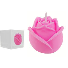 Skin-Safe Pink Flower Shape Wax Scented Candle
