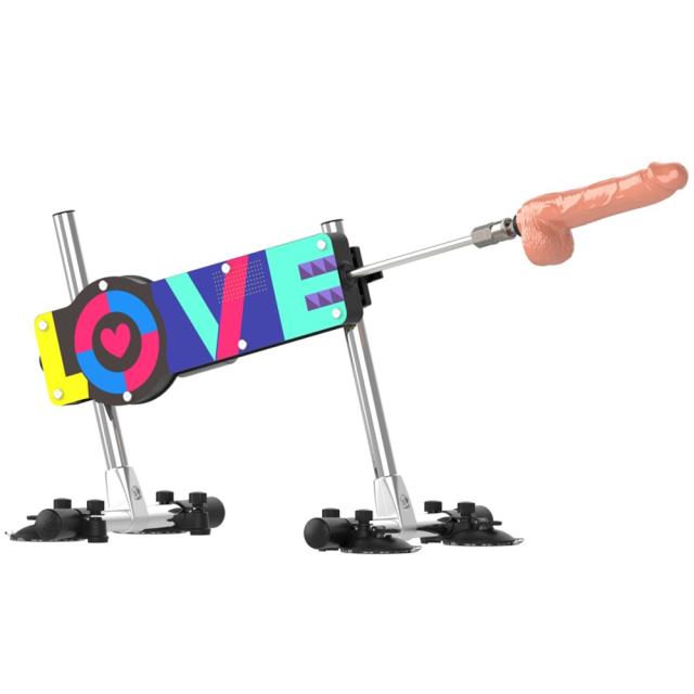 Multicolor Thrusting Sex Machine – Freely Adjustable Metal Frame with Remote Control