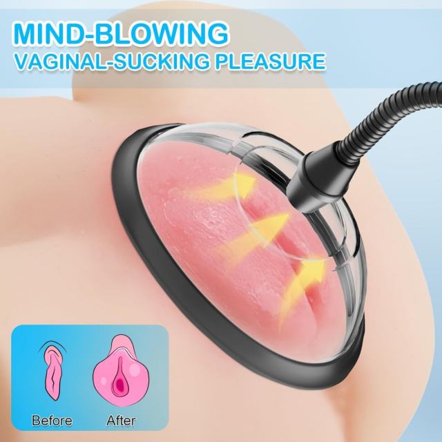 3-Speed Black Rechargeable Suction Pump with 5 Different Size Cups and Plug-In Charging