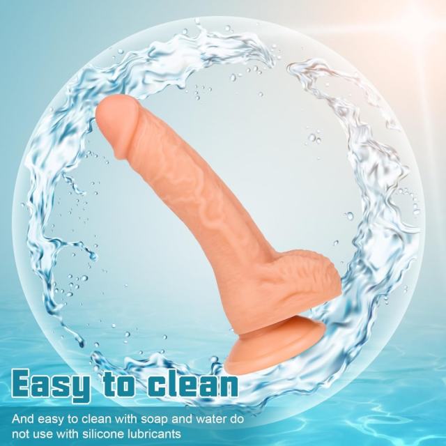 8'' Silicone Realistic Dildo with Strong Suction Cup
