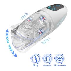 Tongue-Licking & Vibrating Male Stroker – 8 Modes, Rechargeable and Waterproof Design